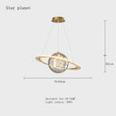 GobekUsa Children's Planet Earth Pendant Lamp: Acrylic Space Star Theme LED Hanging Light