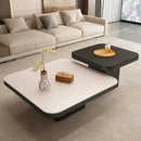 GobekUsa Light Luxury Rock Square Coffee Table Modern Minimalist Living Room Combo