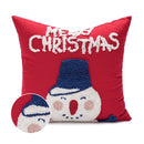 GobekUsa Cartoon Christmas Pillow Covers: Festive Decor for Sofa - Embroidered Design