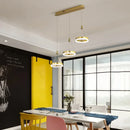GobekUsa LED Round Ceiling Chandelier for Modern Living Room, Bedroom, Restaurant - Circle Rings Lighting Fixture