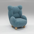 GobekUsa Kids' Lamb Velvet Bear Sofa Chair: Cute & Cozy Single Seat for Bedroom & Living Room