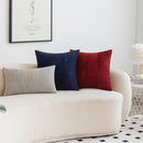 GobekUsa Corduroy Patchwork Striped Christmas Cushion Covers - Set of 2