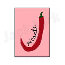 GobekUsa Chili Pepper Art Trio: Green, Yellow, Red Kitchen Decor