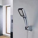 GobekUsa 300-Hole ABS Chrome Square Rainfall Shower Head for High Pressure Handheld Showers