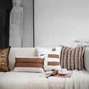 GobekUsa Italian Light Luxury Brown Cushion Cover for Sophisticated Home Decor.