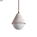 GobekUsa Creative Stone LED Pendant Light Yellow Travertine Nordic Minimalism Hanging Lamp