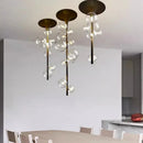 GobekUsa LED Bubble Chandelier Clear Glass Ball Pendant Lamp for Dining Room & Bar