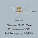 GobekUsa Linen Ceiling Chandelier: Black Gold Pendant Lamp for Home, Office, or Restaurant