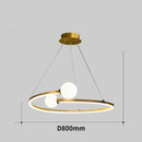 GobekUsa Gold Nordic Ring LED Ceiling Chandelier for Dining Room & Kitchen Island