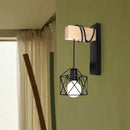 GobekUsa LED Iron Cage Wall Light for Home Bedroom Kitchen Decor