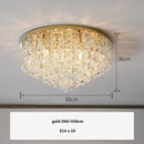 GobekUsa Crystal Steel LED Ceiling Chandelier, Modern Art Deco Lighting Fixture