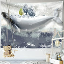 GobekUsa Dream Whale Tapestry Wall Hanging for Kids Room and Home Decor
