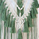 GobekUsa Green Macrame Tassel Stick Wall Hanging for Home Decoration