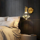 GobekUsa Diamond Crystal Wall Lamp Luxury Nordic Modern Living Room Lighting