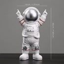GobekUsa Astronaut Figurines: Modern Spaceman with Moon Sculpture, Perfect Gift for Man & Boyfriend