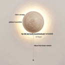 GobekUsa LED Wall Light: Nordic Modern Design with White Glass & Yellow Travertine Wood