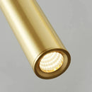 GobekUsa Elegant Brass Pendant Light for Bedroom Dining Room Hotel, Adjustable Wire Copper Finish