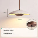 GobekUsa Cream Stone Wood Chandelier Pendant Lamp for Bedroom - Danish Style Atmospheric Lighting