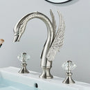 GobekUsa Golden Swan Crystal Dual Handle Basin Tap