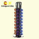 GobekUsa Coffee Capsule Tower Stand: 40 Nespresso Pods Holder & Tamper Storage