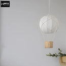 GobekUsa Hot Air Balloon Chandeliers - Handmade Rattan Fabric Kids Room Lamps