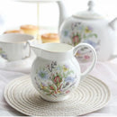 GobekUsa Bone China Tea Set: Teapot, Teacup, Saucer, Fruit Plate, Tray, Mugs & Tableware