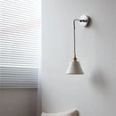 GobekUsa Ceramic LED Wall Sconce Pull Chain Switch Bedside Lamp White Nordic Modern Fixtures