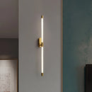 GobekUsa Acrylic Line LED Wall Lights Dimming Gold Black Metal for Living Room Bedroom