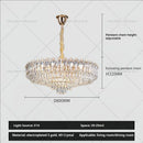 GobekUsa Crystal Chandelier: Luxury French Style Light for Elegant Living Room & Dining Area