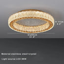GobekUsa Crystal Ceiling Lamp: Luxury Postmodern Design for Living Room & Bedroom