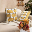 GobekUsa Boho Loop Tufte Embroidered Cushion Cover Moroccan Geometric Decor Pillow