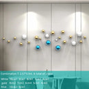 GobekUsa Gold Ball Wall Hanging Ornaments Spherical Crafts Room Decor Display Pendants