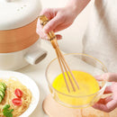 GobekUsa Bamboo Handmade Mini Small Flour Mixer Blender Egg Beater Whisk