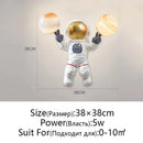 GobekUsa Astronaut Moon Planet Table Lamp Night Light Bedroom Decor Spaceman Theme
