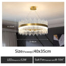 GobekUsa Crystal LED Chandelier: Luxury Dimmable Pendant Light for Bedroom, Living, Dining Room
