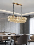 GobekUsa K9 Crystal Gold Chandelier Lighting for Living Room