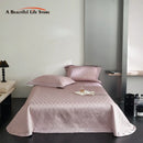 GobekUsa Cool Lyocell Fiber Quilted Bedspread Set with Pillowcase