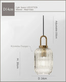 GobekUsa Japanese Glass Pendant Light: Modern Nordic LED Hanging Lamp for Bedroom Home Décor