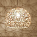 GobekUsa Hand Woven Rattan Pendant Lights Chandelier Bamboo Modern Living Room Decor