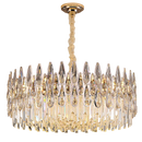 GobekUsa Crystal LED Chandelier | Long Stairway Villa Light | Modern Luxury Post Lamp