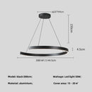 GobekUsa Black LED Chandelier Pendant Light for Foyer Stairs Bar, Minimalist Indoor Hanging Lamp