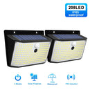 GobekUsa 208 LED Solar Outdoor Motion Sensor Lights 3 Mode Wireless Waterproof Security