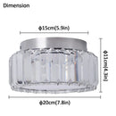 GobekUsa Crystal LED Ceiling Chandelier Light Circle Design Indoor Lighting