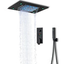 GobekUsa LED Shower Faucet Set Rain Waterfall System with Remote Control & Colorful Ceiling Display