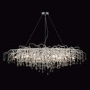 GobekUsa Crystal Water Drop Branch Chandelier: Luxury LED Lighting for Hall, Living Room, or Bar