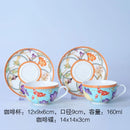 GobekUsa Bone China Dinnerware Set: Plate, Tea Cup, Saucer, Tray, Coffeeware, Kitchen dining