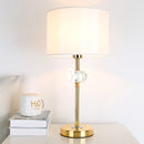 GobekUsa Golden Crystal Bedside Lamp: Modern, Cozy, Romantic Night Light