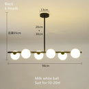 GobekUsa Glass Ball Pendant Chandeliers - Modern LED Hanging Lights for Home Decor