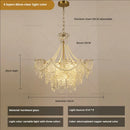 GobekUsa Crystal Chandelier Light: French Modern Luxury for Living Room, Dining Room, Bedroom