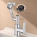 GobekUsa LED Basin Faucet 360 Rotation Stream Sprayer Hot Cold Water Sink Mixer